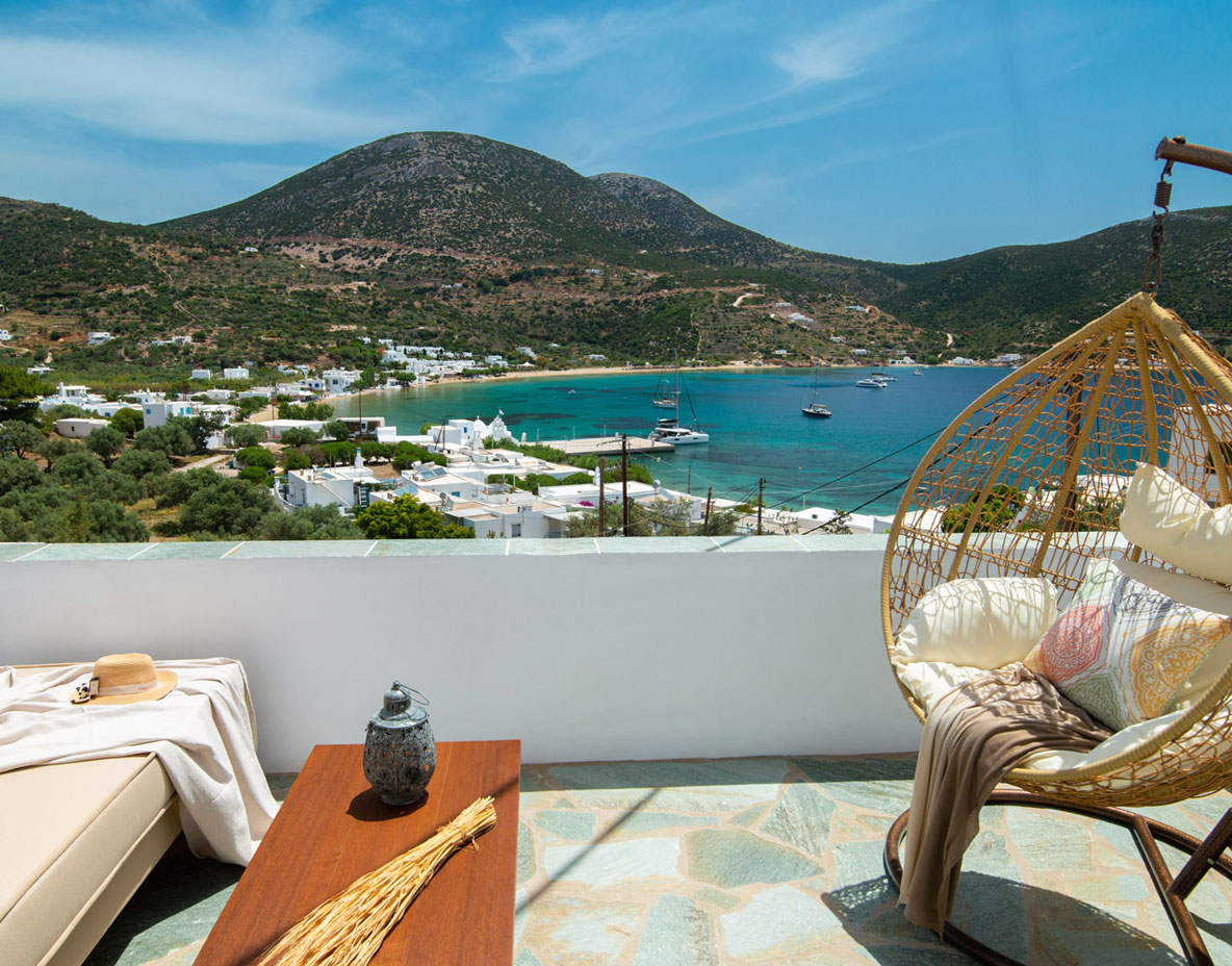 Βεράντα με θέα στη θάλασσα