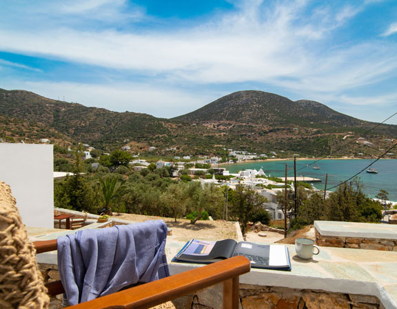 Βεράντα με θέα στη θάλασσα