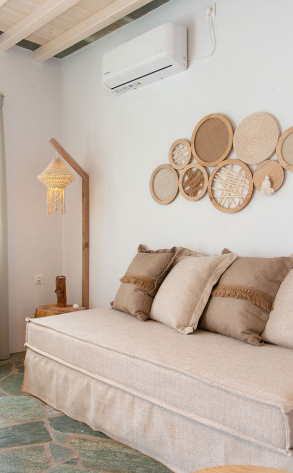 Το καθιστικό στα δίχωρα διαμερίσματα