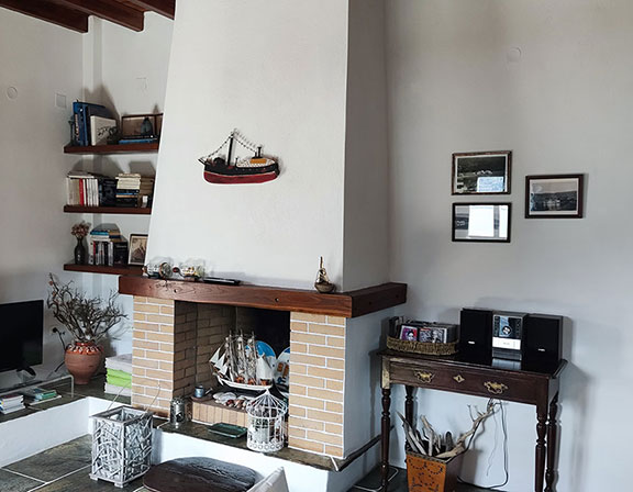 Καθιστικό με τζάκι